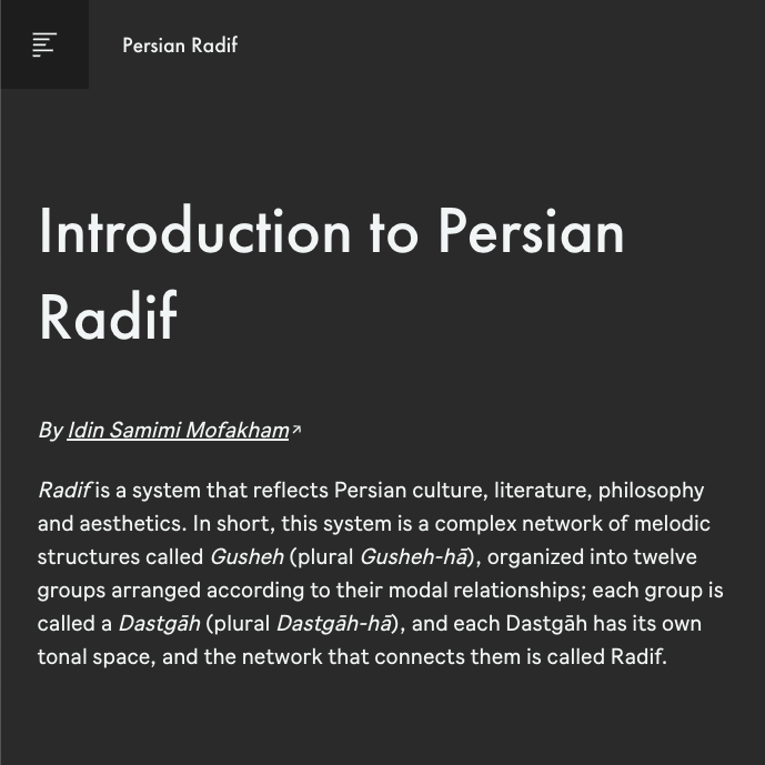 Idin Samimi Mofakham – Introduction to Persian Radif (Ableton Live)