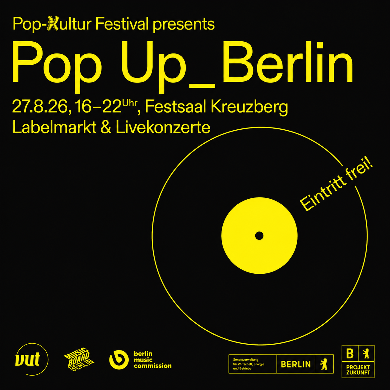 aNoise at Pop Up_Berlin Labelmarkt – Pop-Kultur Festival 2026